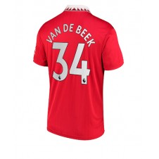 Manchester United Donny van de Beek #34 Hemmatröja 2022-23 Korta ärmar